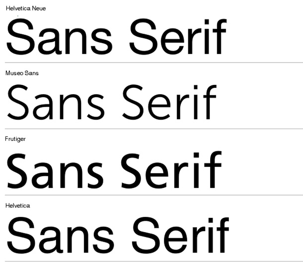 sans serif fonts examples